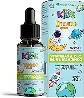 Multivitaminico Infantil - A D C B6 B9 B12 e Zinco - Sabor Morango 30Ml - Ecomev (Unidade)