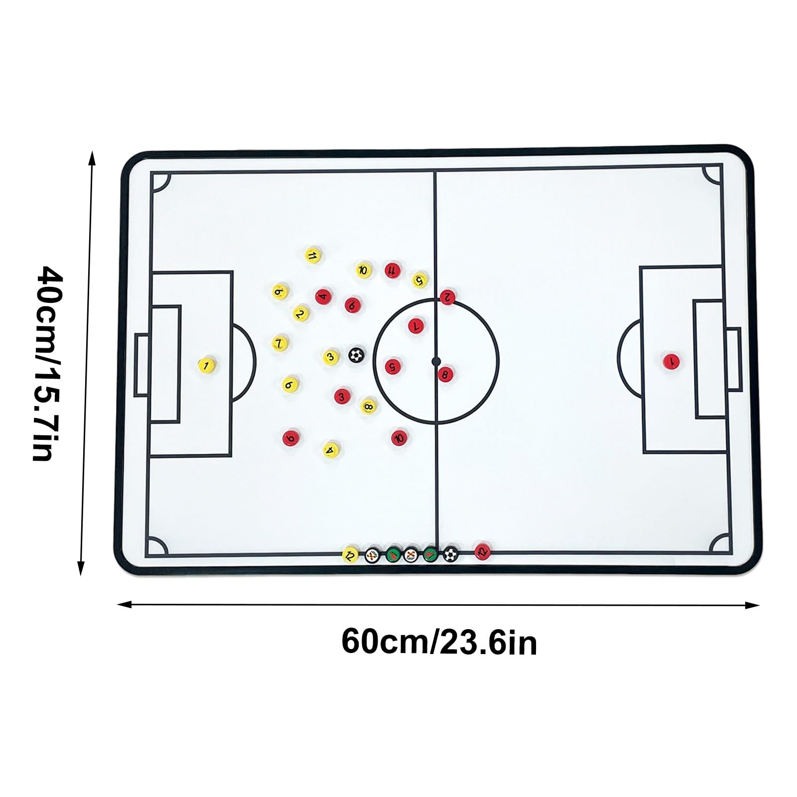Pizarra Táctica de Fútbol de Doble Cara, Pizarra para Entrenadores