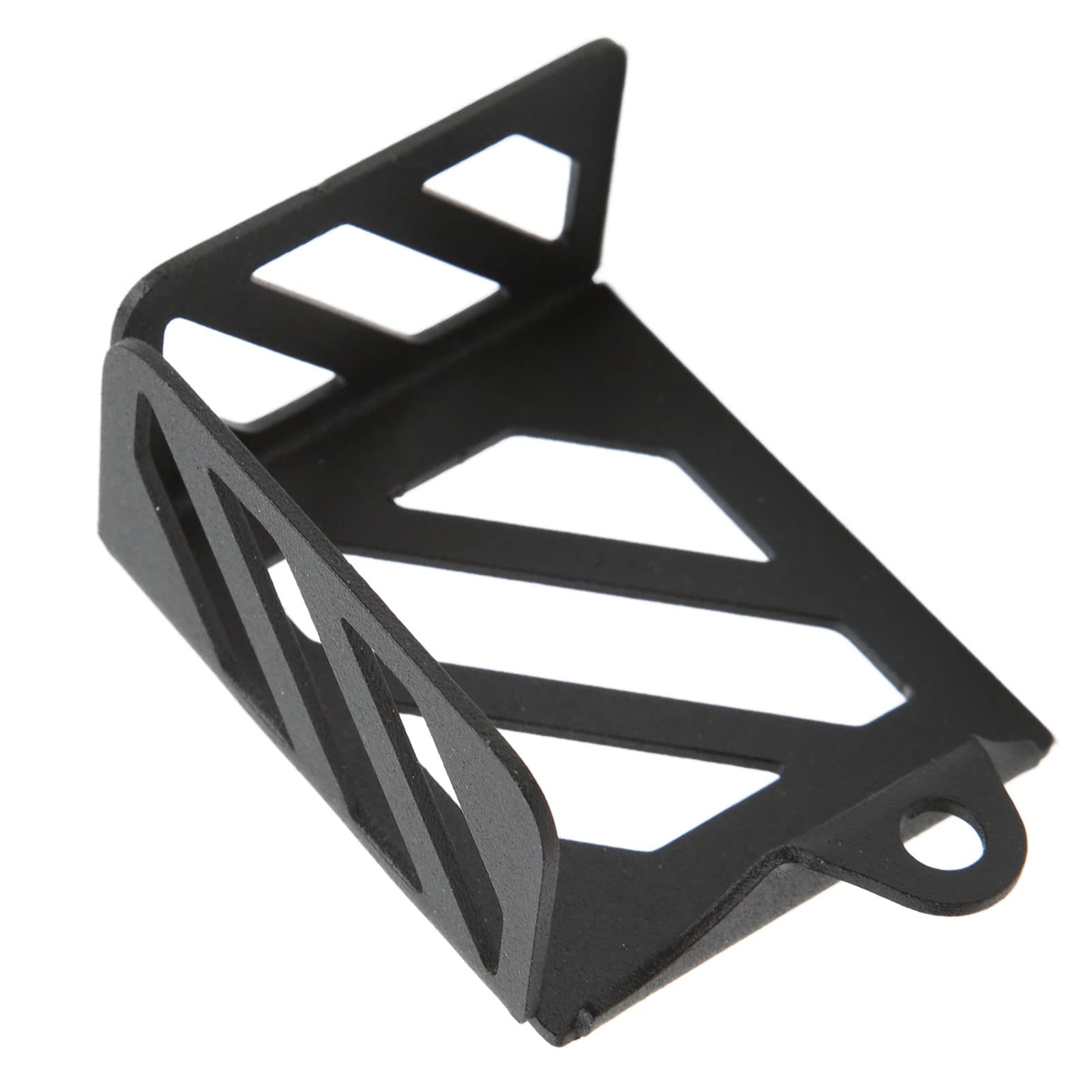 Osłona Tylnego Zbiornika Płynu Hamulcowego Osłona Zbiornika Tylnego Hamulca ze Stali Węglowej Protector Wymiana Akcesoriów Motocyklowych dla CB125R CB2150R CB250R CB300R CB500X(czarny)