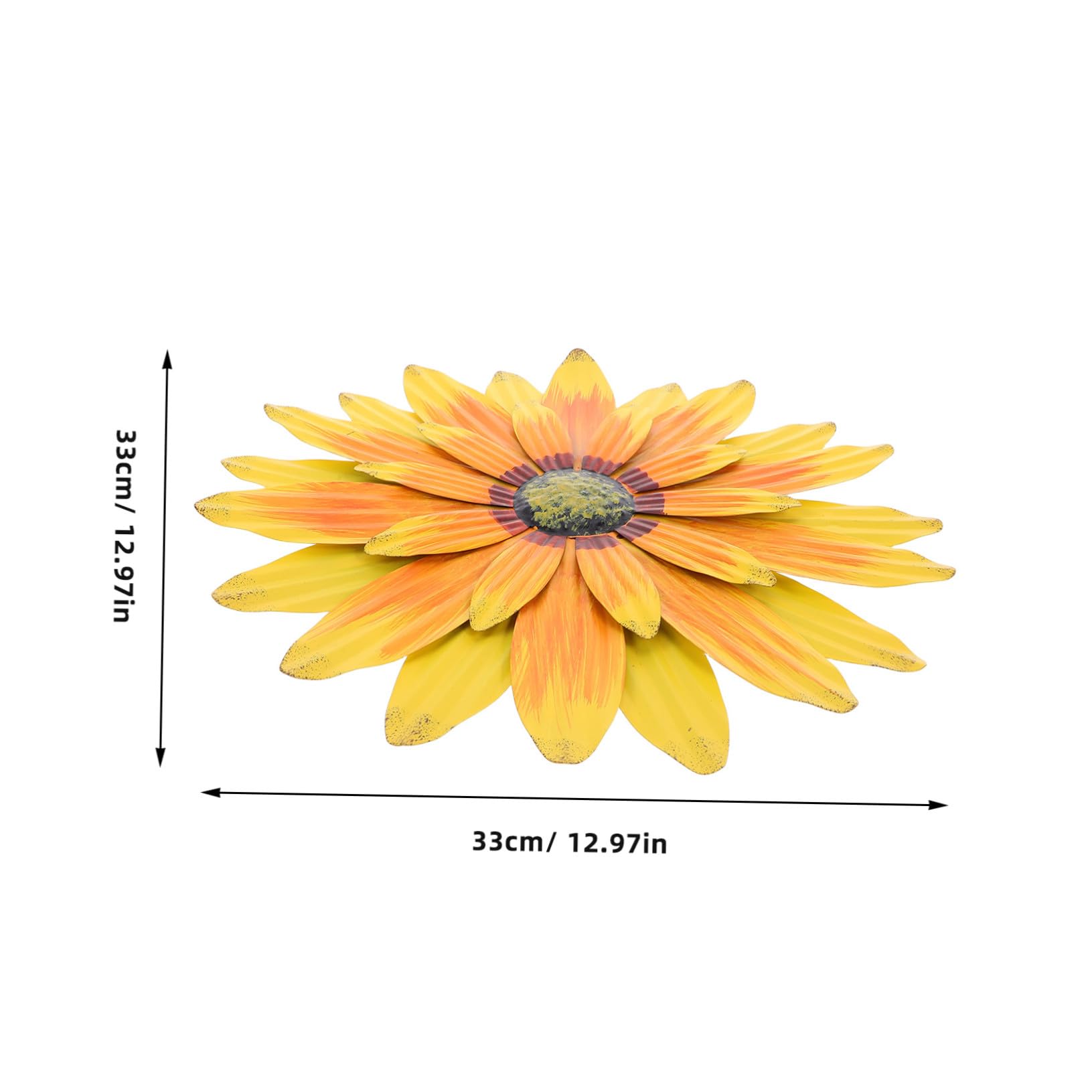 iplusmile Girasoli Artificiali in Metallo da Parete Decorazioni per Esterni e Interni Fiori di Girasole Opere d Arte da Giardino in Ferro Statue Floreali per Cortile e Soggiorno