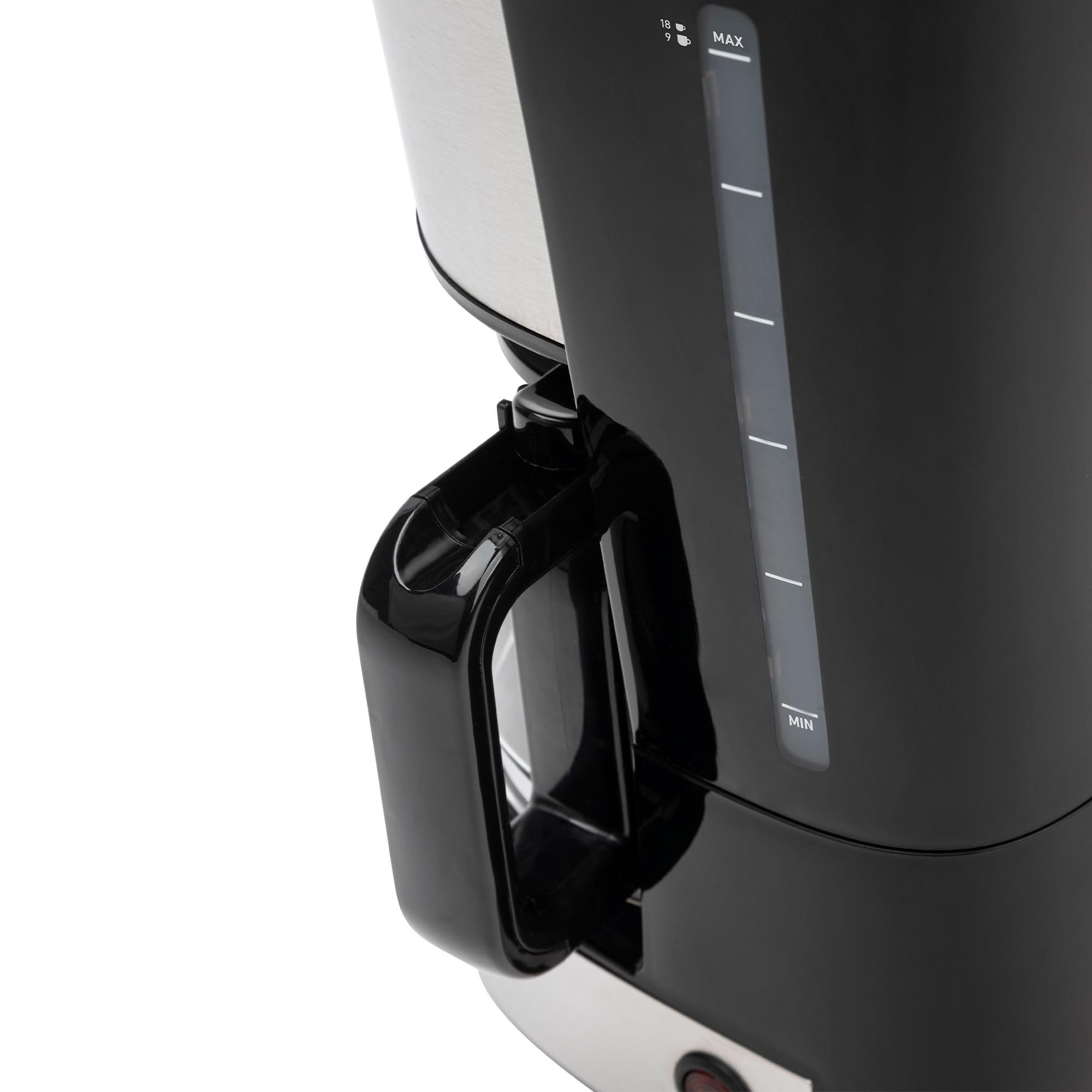 JATA JECA1512 - Cafetera Goteo. Cafetera Electrica de 6 a 18 Tazas. Filtro Permanente. Apagado Automático. Sistema Antigoteo. Compacta. Capacidad: 1.5 L. Depósito Graduado. Fácil de Limpiar. 800 W