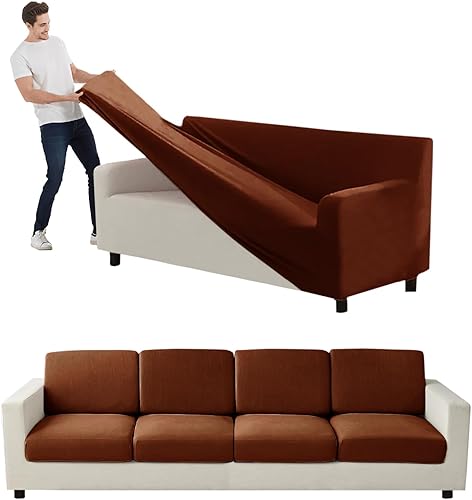 Miniatura 59 de Funda para Sofá de Terciopelo, Fundas Elásticas para Sofá para Funda Principal Separada/Respaldos y Cojines de Asiento, Funda para Sofá, para Fundas