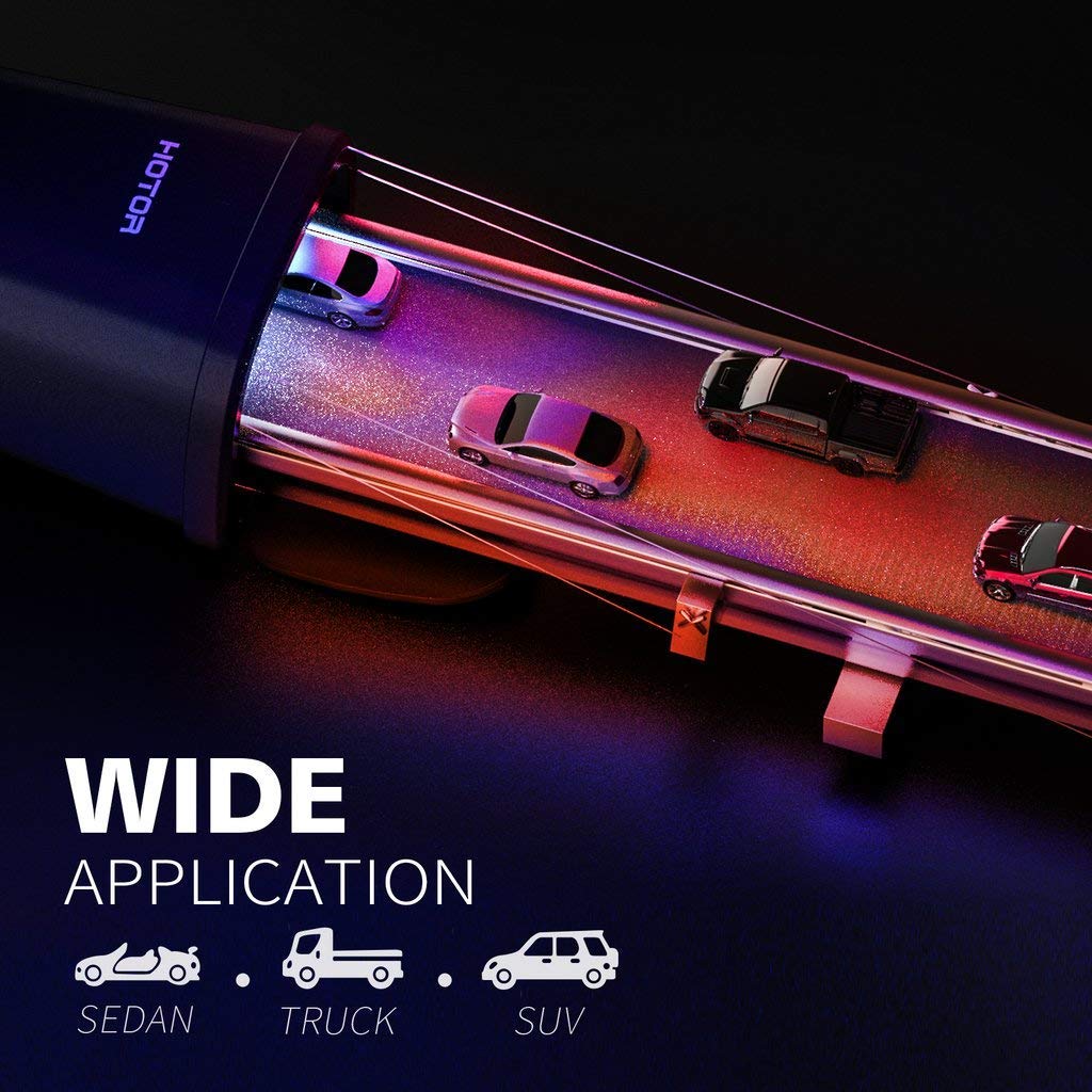 HOTOR 2 Packs Car Trash Can, Car Trash Cup with 30 Additional Car Trash Bags for Exclusive Using, Multipurpose Trash Can for Car, Office & Home to Meet Various Needs : Automotive