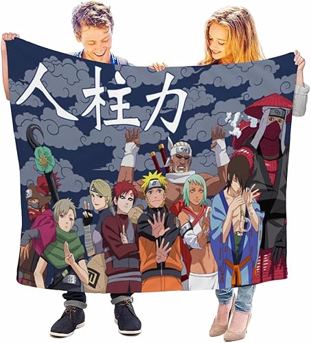 JUST FUNKY Naruto Shippuden Team 7 - Manta de forro polar  45 x 60 pulgadas  Con Naruto, Sasuke y Sakura  Manta Naruto  Anime  Decoración para el