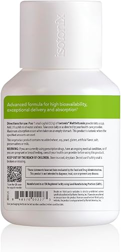 Miniatura 7 de Isotonix® Multivitamínico sin hierro – Suplemento diario completo para energía, apoyo inmunológico, piel y salud ósea – 90 porciones – Fórmula