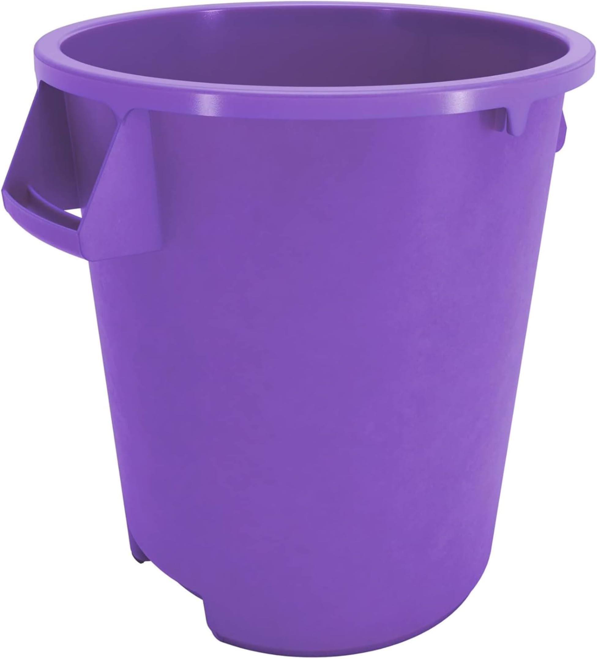 SPARTA Bronco Waste Container Trash Container, Round Trash Bin for Disposal, 10 Gallons, Purple (Pack of 5)