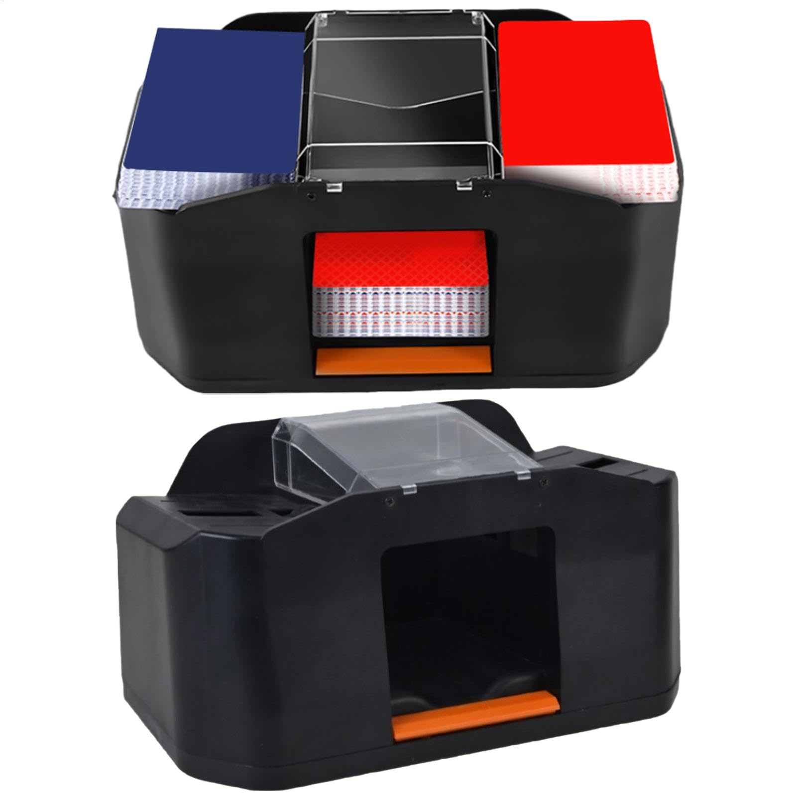 Mélangeur de Cartes Automatique à 2 Jeux - 2Pcs Distributeur de Cartes