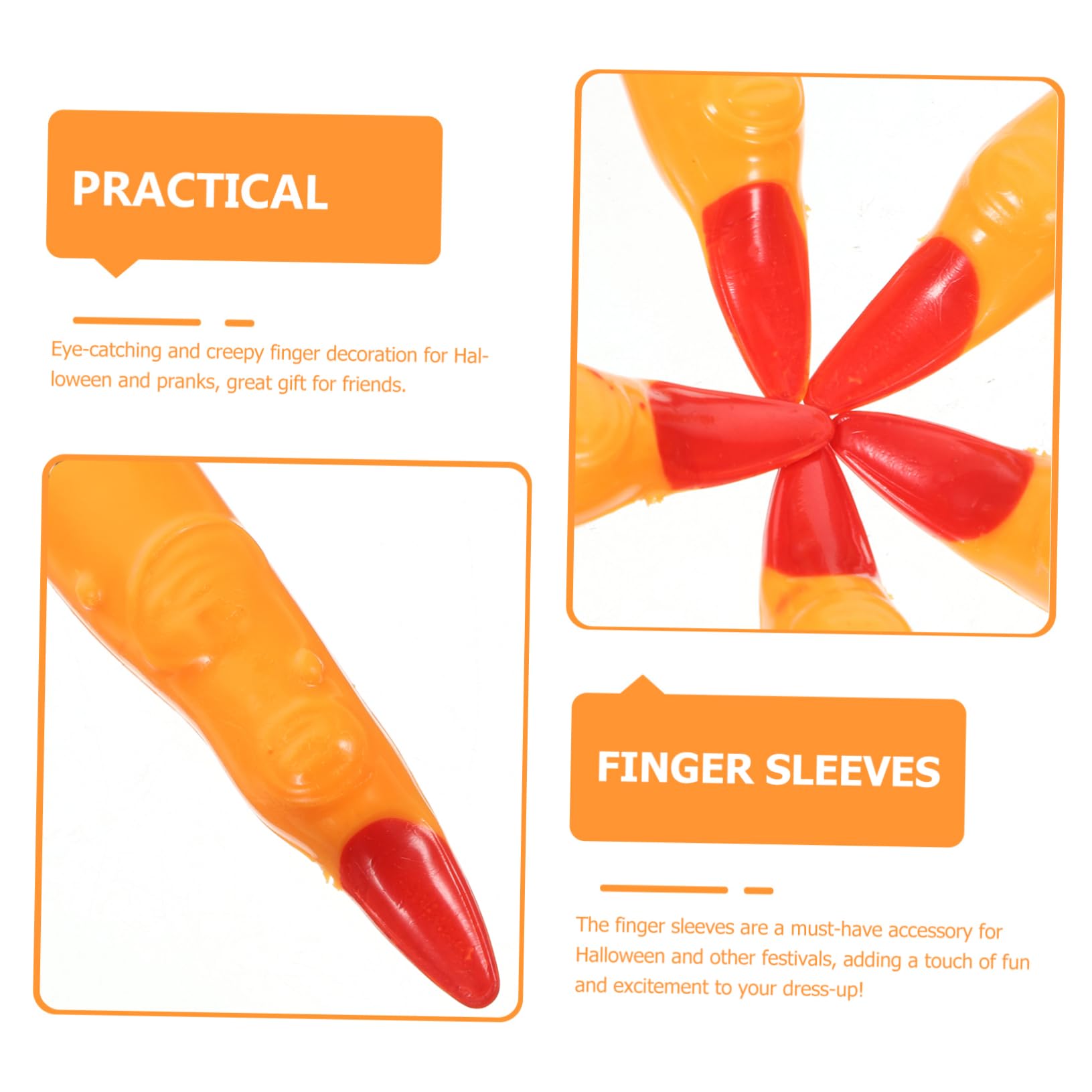 CORHAD Halloween Finger Covers Fake Witch Fingers for Decorations Scary Hand Accessories