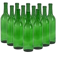 Vista 3 de FastRack Paquete de botellas para hacer vino (12 azul cobalto + 12 verdes) 24 botellas