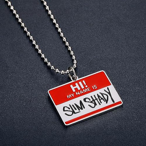 Iced Out Name Tag Pendant Necklace Iced Out Chain Hip Hop Music Rapper Punk Rock Clubs Disco CZ Diamond Bling Pennywise Costume men jewelry Cuban Link chain for men2