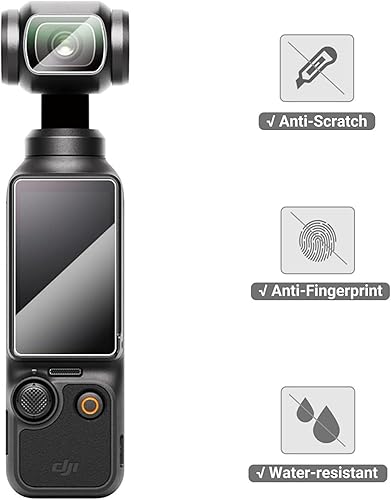 Miniatura 3 de Paquete de 2+2 Protector de pantalla para Dji Osmo Pocket 3, protector de pantalla de lente para Dji Osmo Pocket 3, protector de pantalla de Osmo