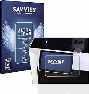 Savvies Screen Protector compatible with Bambu Lab X1-Carbon 3D Printer Protection Film Clear 6-Pack