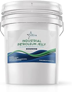 STELLAR CHEMICAL CORP ~ Snow White Petroleum Jelly ~ Extra Large White Petrolatum Jelly for Cosmetic Use – Thick and Smooth Petroleum Jelly – All Purpose Pure Petrolatum Jelly – 5 Gallon