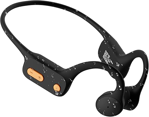 Tayogo Auriculares de natación - Auriculares de conducción ósea, IP68 impermeable reproductor MP3 incorporado memoria 32G, auriculares de natación