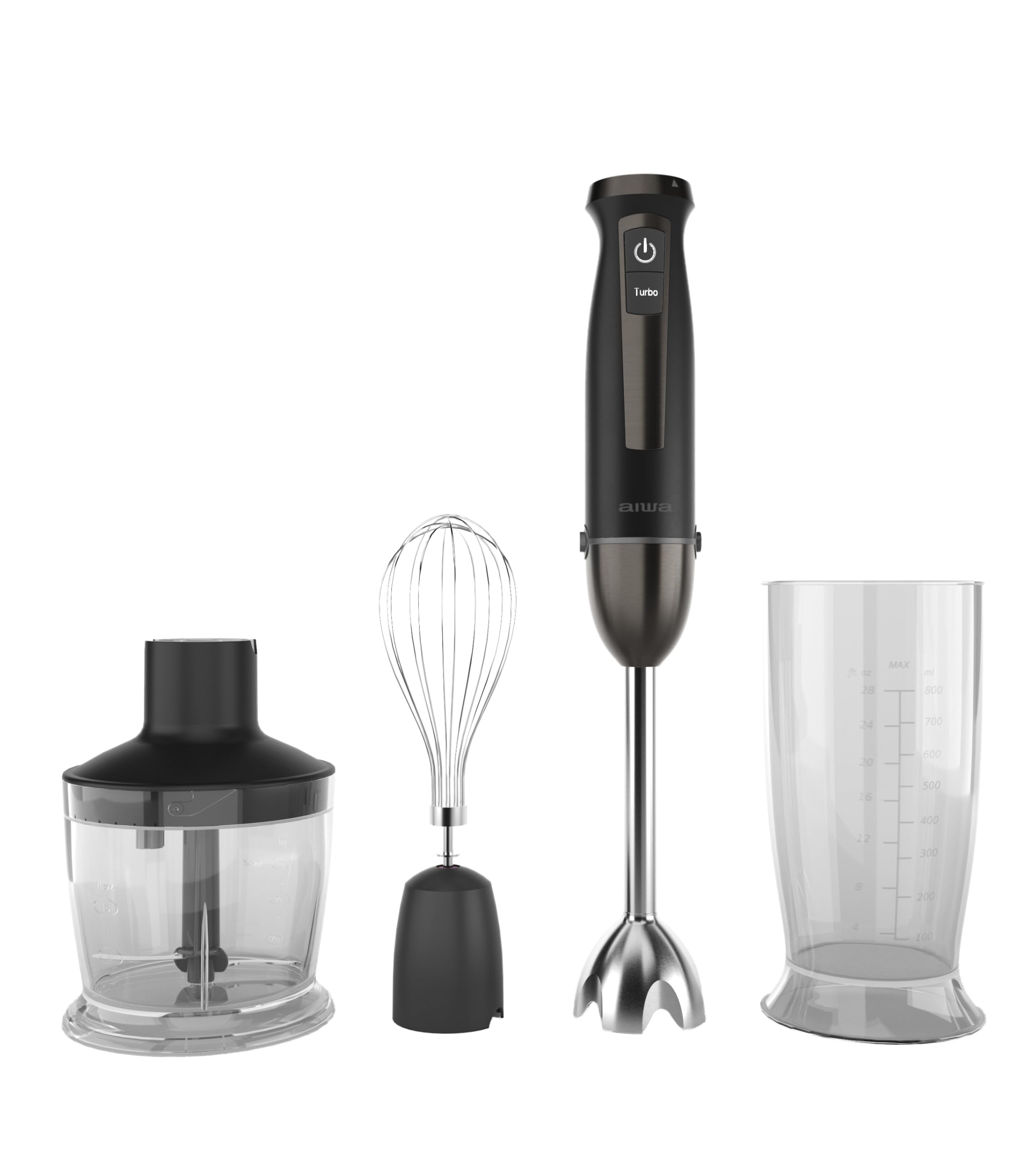 AIWA KENKIRI ABL-1500PLUS – Batidora de Mano Profesional 1500W con 40 Velocidades + Turbo y Tecnología Satoku® Titanium