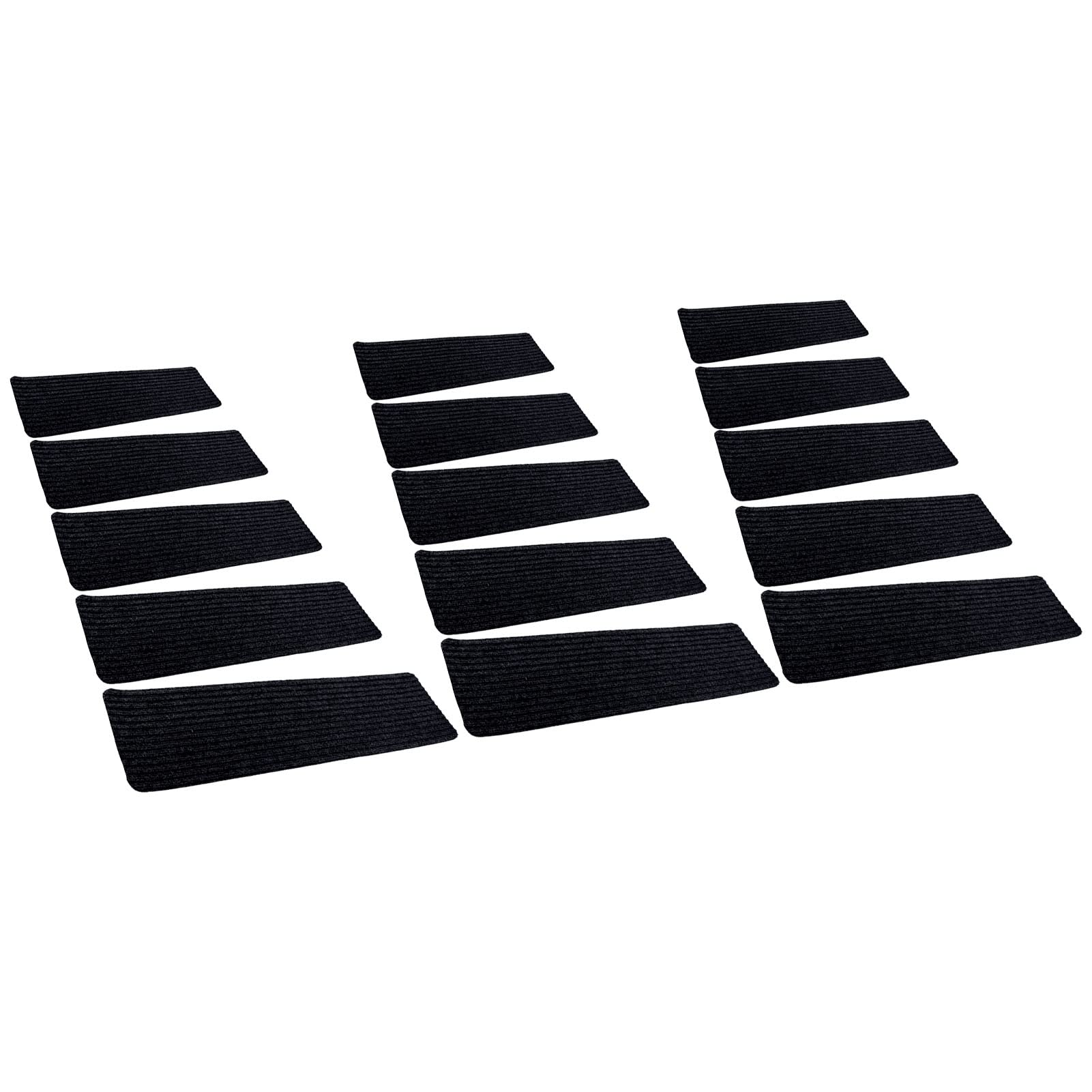 Graffi scale non slip moquette auto adesive per scala interna (Striscia in bianco e nero)