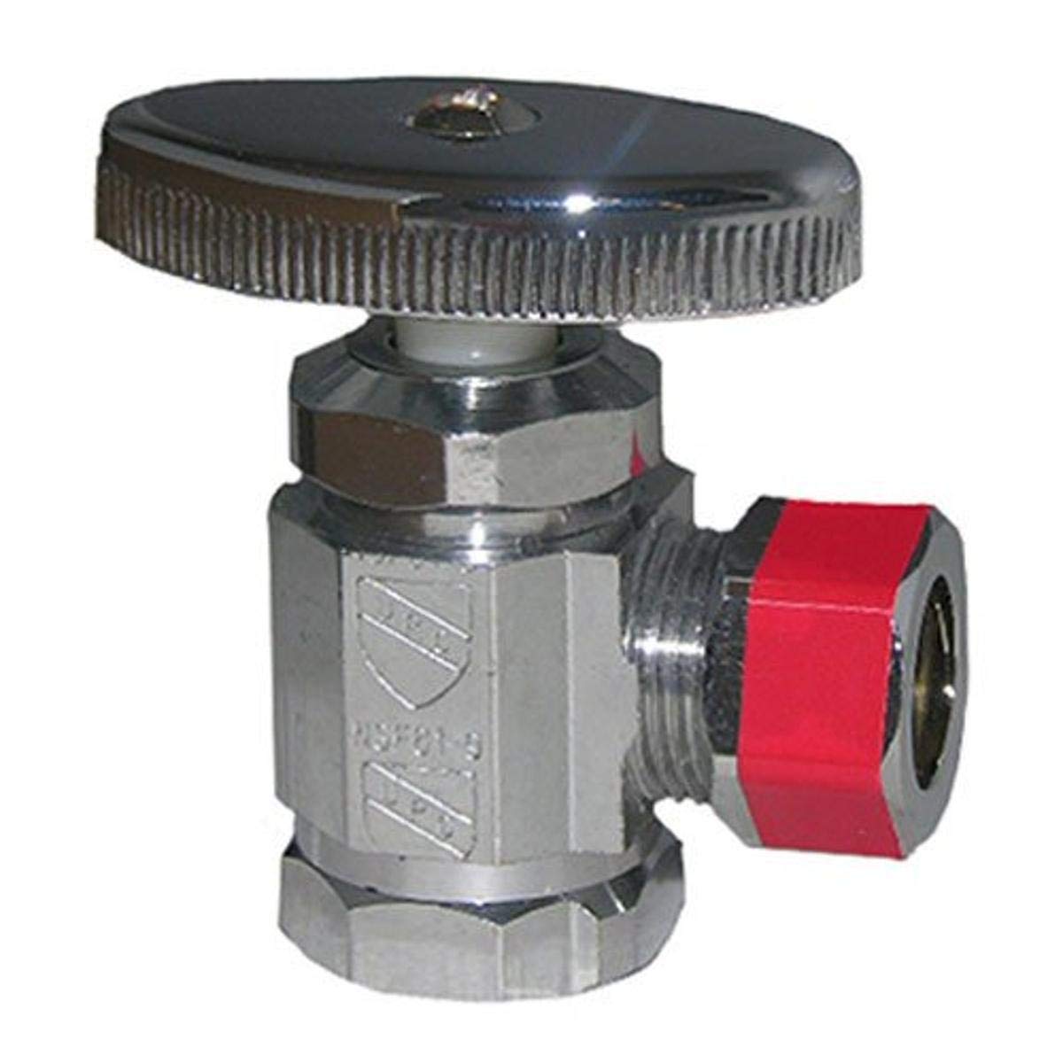 Válvula de tope de ángulo hembra de 1/2 llave de paso para tuberías de agua sanitaria LASCO 06-7207