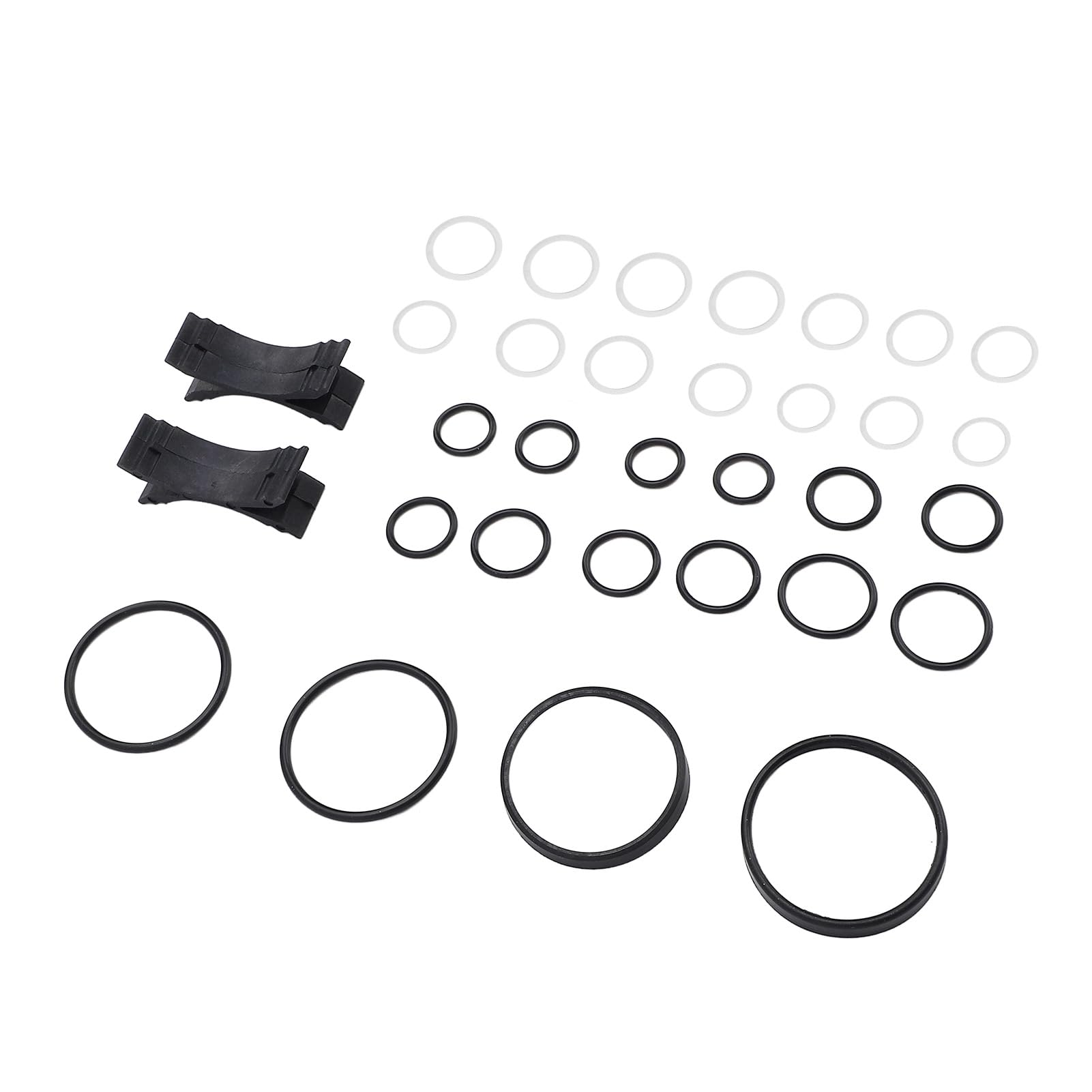 Juego de Juntas de Bloque de Válvula ABC, Mayor Vida útil, Evita que el Automóvil Se Hunda, Kit de Reconstrucción de Junta Tórica de PTFE, 32 Piezas para CL55, CL65, S55, S65,