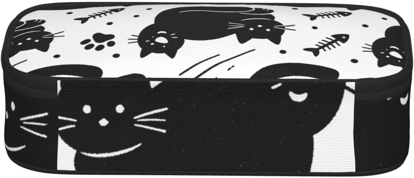 black cat1 Full-print Multifunctional Pen Organizer Storage Pouch image 3