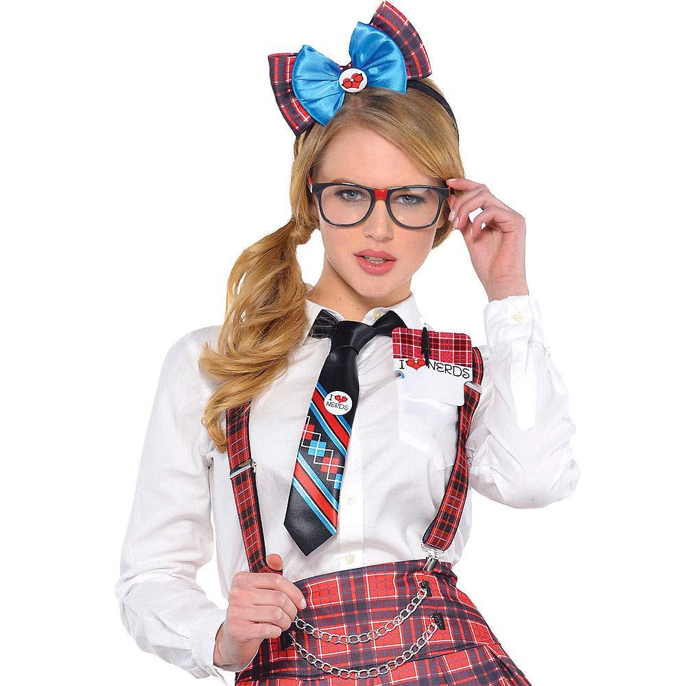 Amscan 843415 Checkered Chic Suspenders for Adults, 1 Piece, Multicolor, Standard