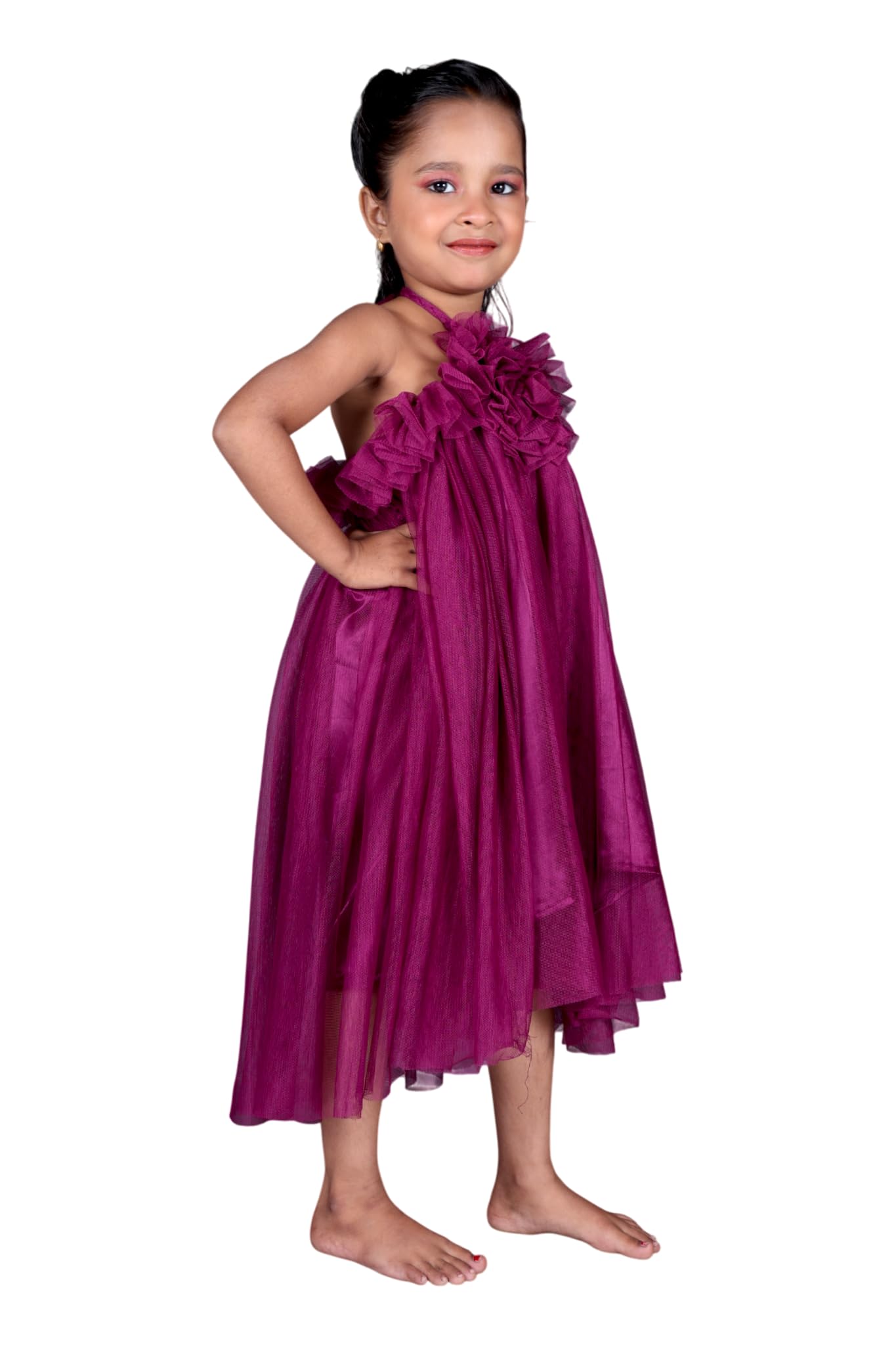 Buy Girls Pink Latest Collection Frock