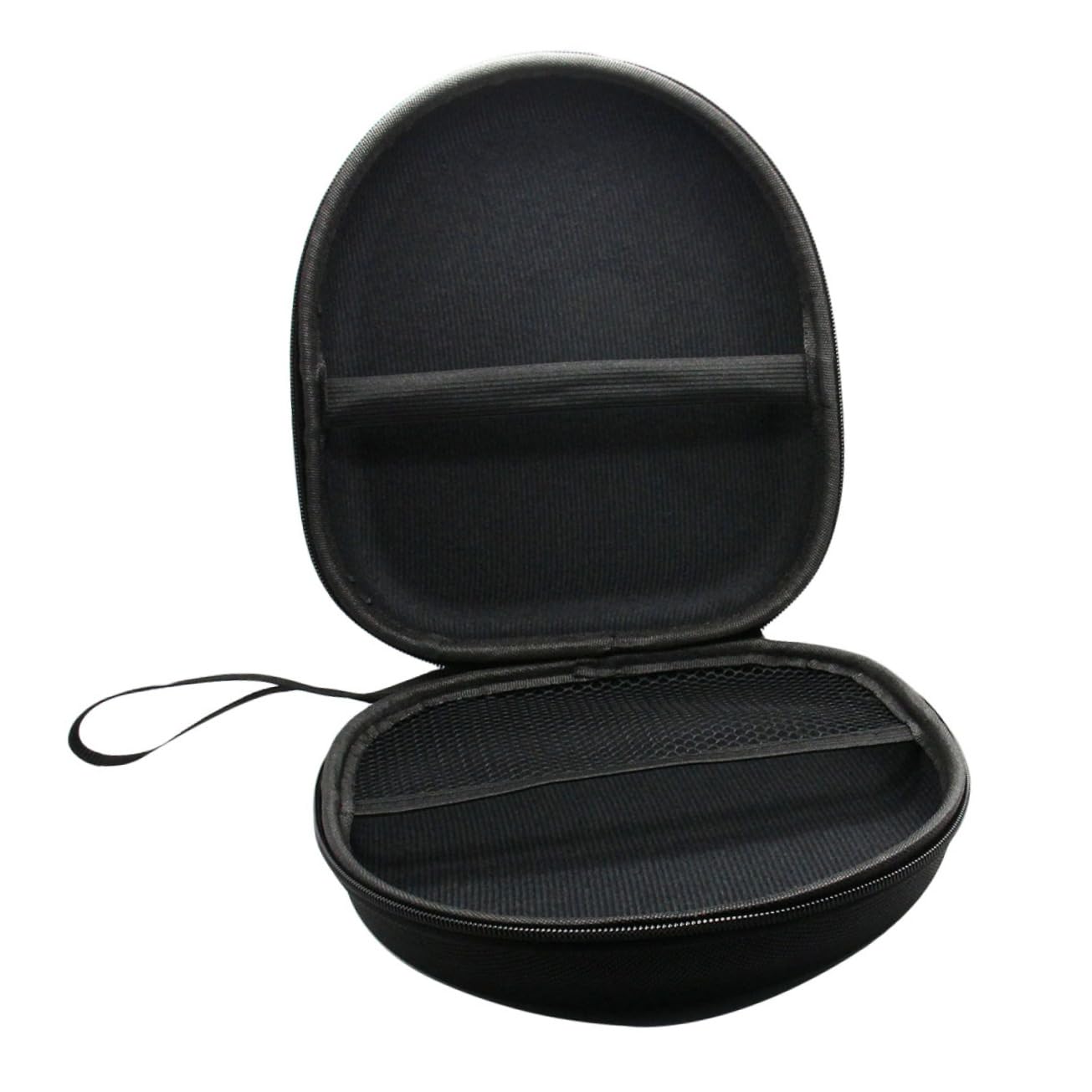 HOMSFOU 2stücke Kopfhörer Aufbewahrungstasche wasserdichte Hardcase Box Außenmaterial Zum Schutz Von Kopfhörern Inklusive Netzbeutel Für Kabel Schwarz