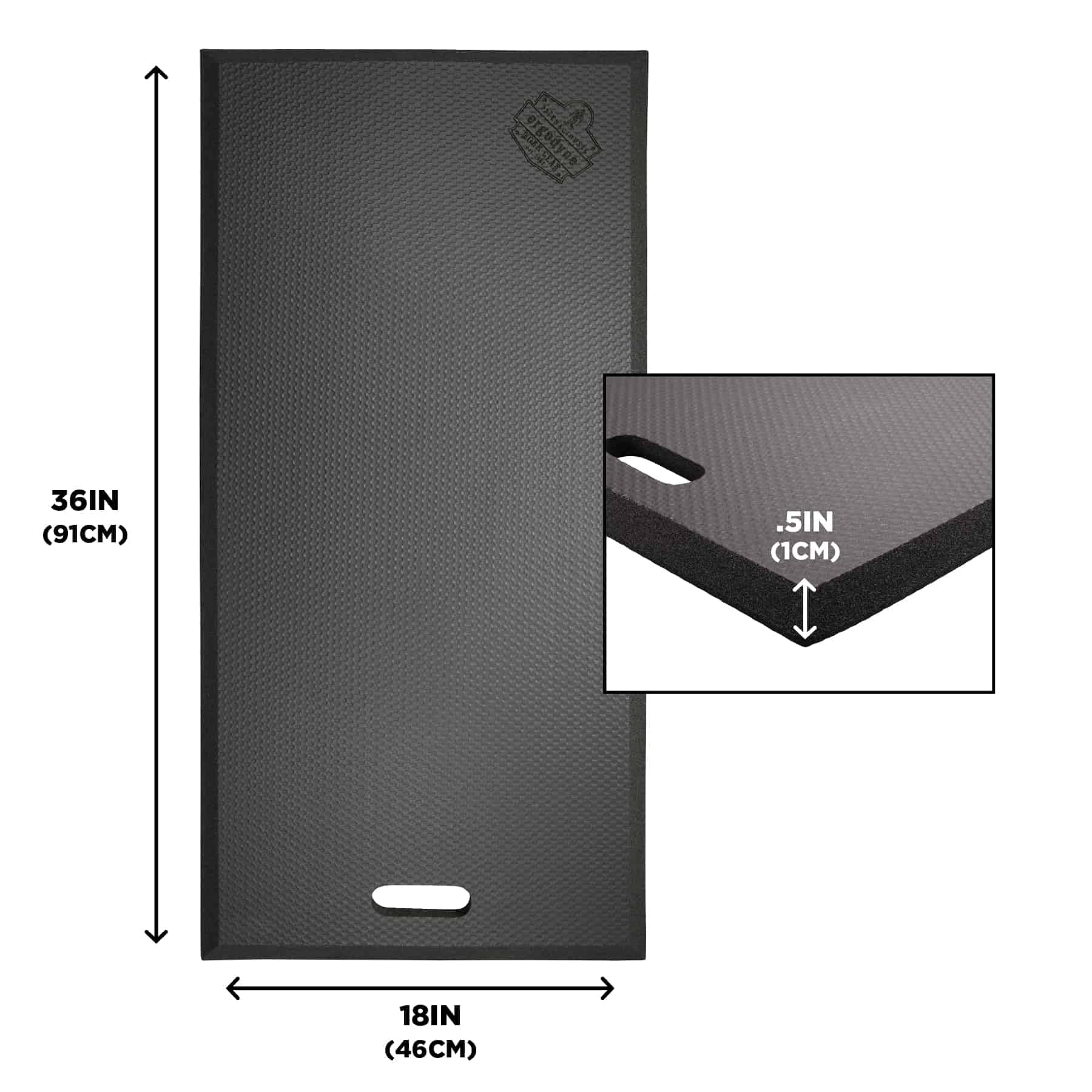 Ergodyne ProFlex 391 XL Foam Kneeling Pad,".5, Black - Image 3
