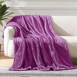 Whale Flotilla Plush Faux Fur Throw Blanket for All Seasons, Super Soft Breathable Fluffy Fleece Bla