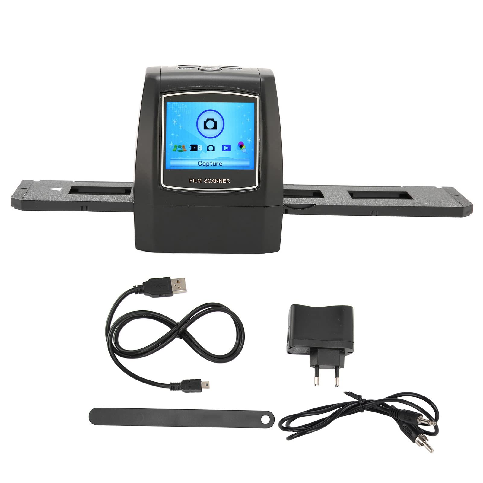 Escáner de Película Digital, Escáner de Película de Pantalla LCD de 2,4 Pulgadas para Computadora Portátil Formato JPEG Digital Portátil Pequeño para Teléfono Inteligente