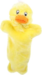 TOYANDONA Marioneta de Mano de de Peluche Amarillo para Historias Juguete Interactivo