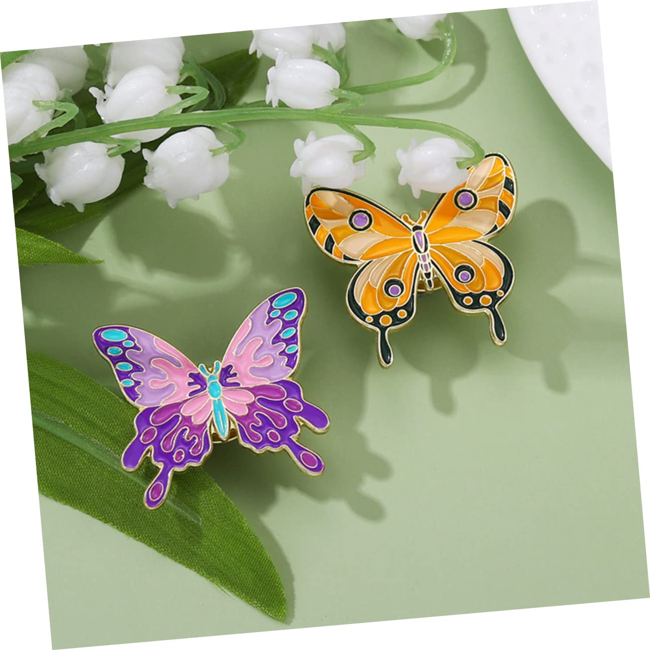 Holibanna 4 Sätze Teiliges Set Bunte Schmetterlingsbrosche Emaille Anstecknadel Für Kleidung Taschen Und Rucksäcke Dekorative Abzeichen Für Frauen Modisches Schmuckzubehör 5 Stück * 4