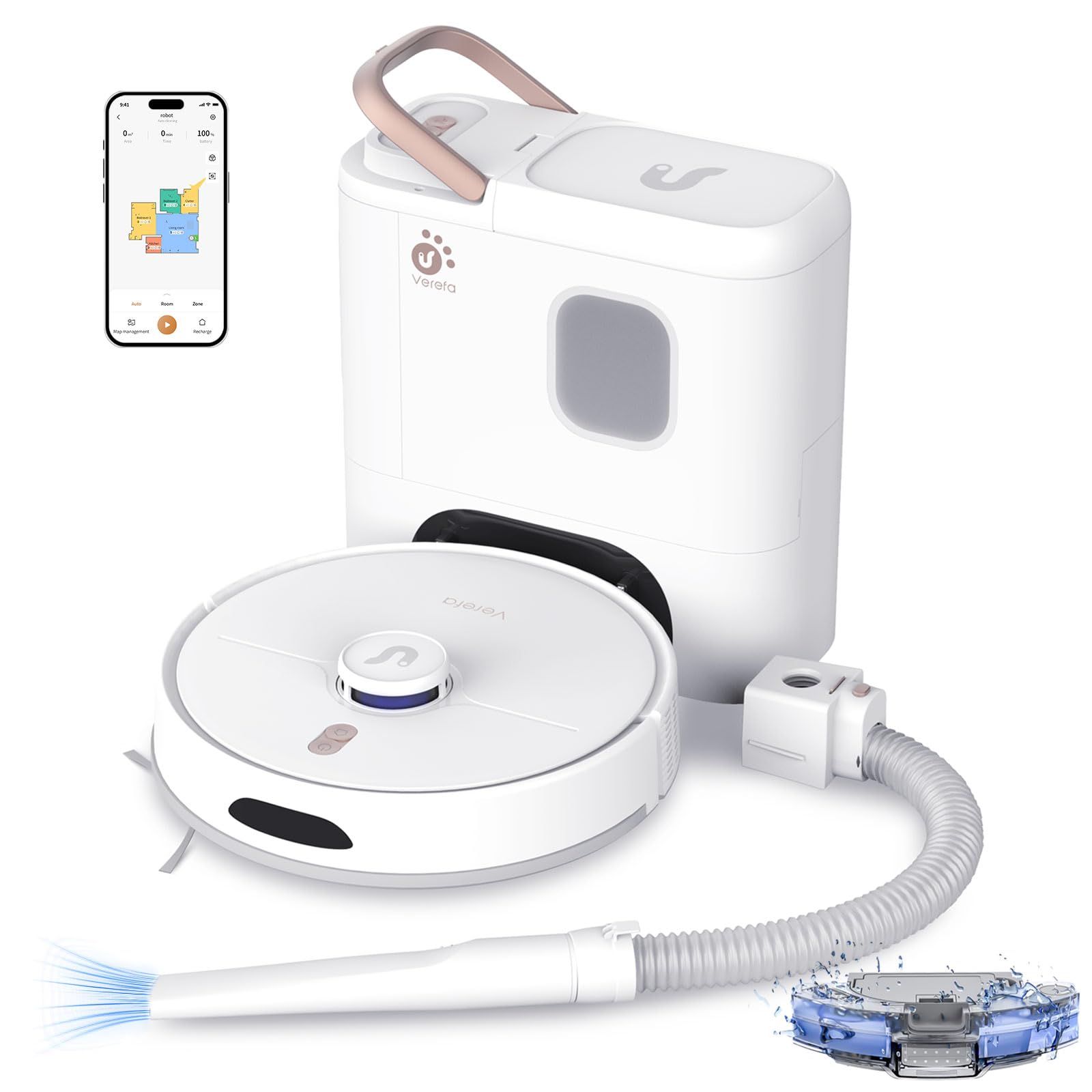VEREFA Self Emptying Robot Vacuum 