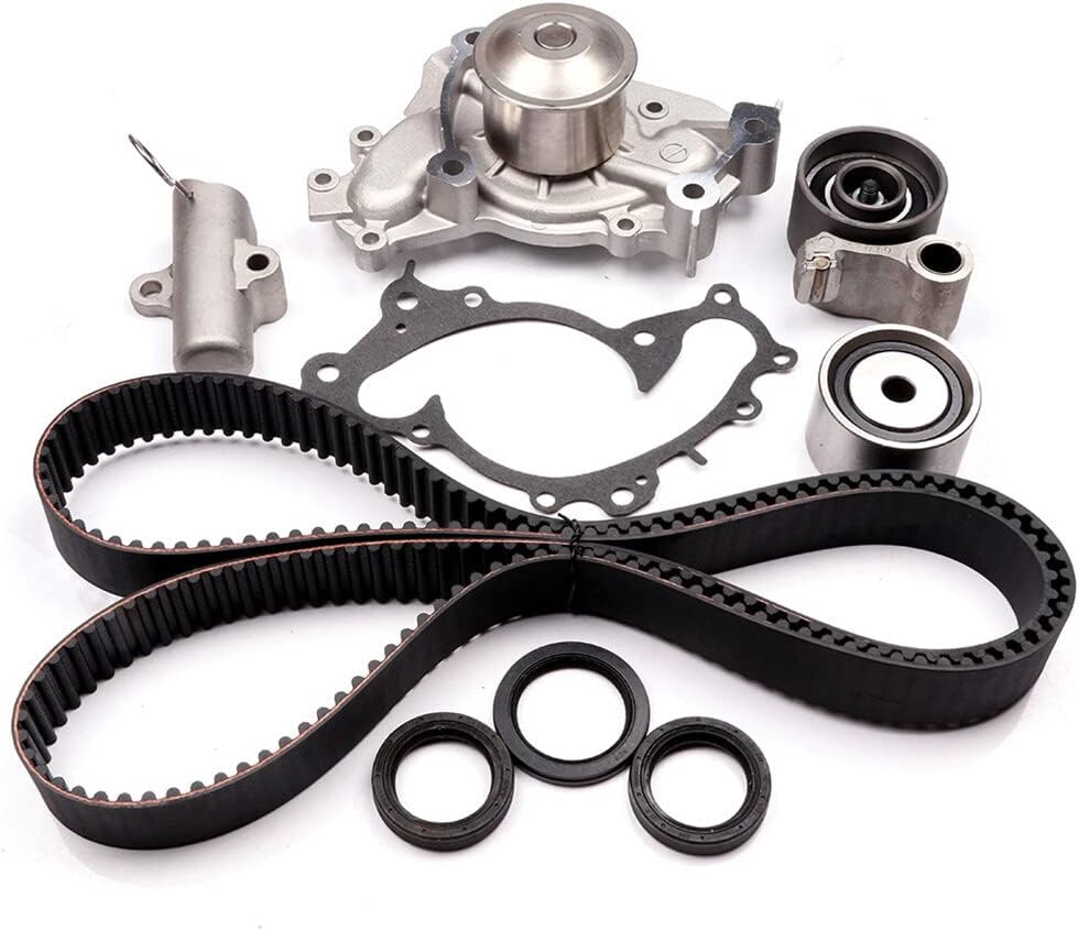 ASAPE TBK257A Timing Belt Kit with Water Pump Fit for 2002-2003 for Lexus ES300 3.0L 2004-2008 for Toyota Solara 3.3L 2004-2007 for Toyota Highlander 3.3L