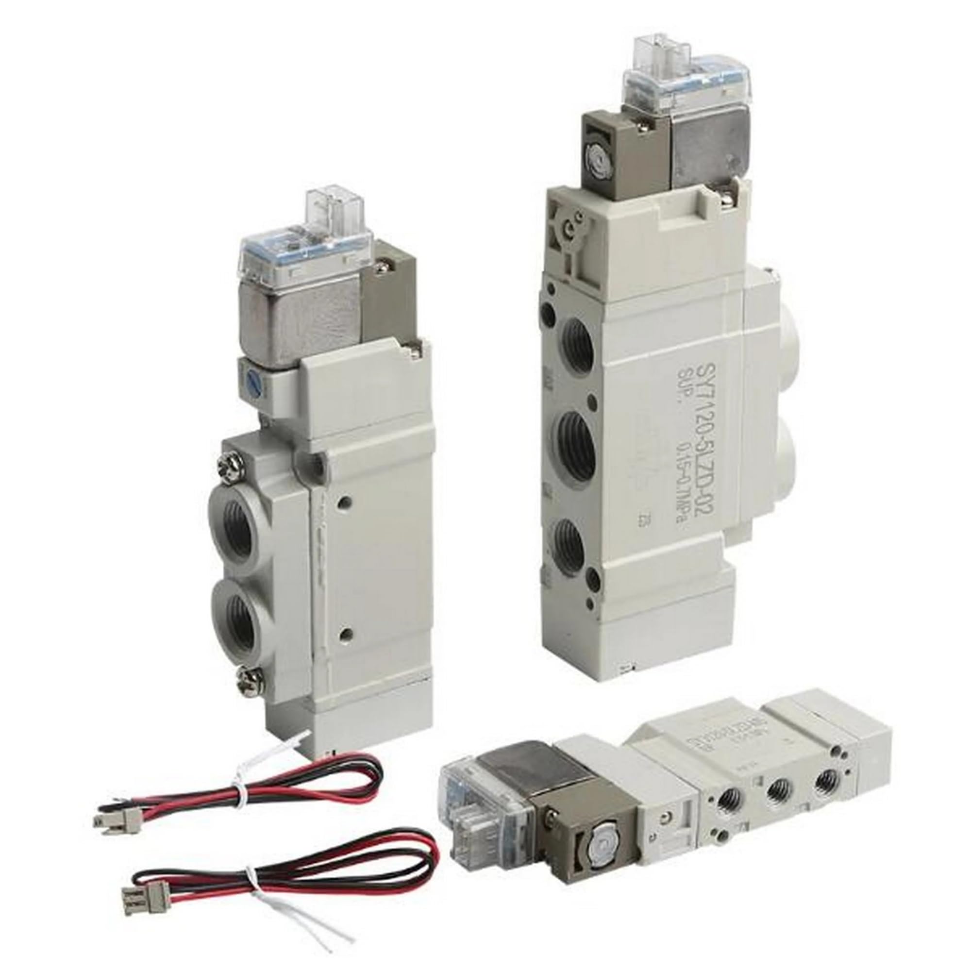 Électrovanne pneumatique SY7120-5LZD-C4 pour raccordement rapide tube Ø4