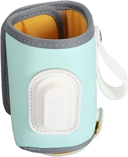 Portable Milk Warmer, High Speed Baby Bottle Warmer for Breast Milk, Formula, Water, Adjustable Size, Temperature Adjustment from 36℃ to 50℃ and Display
