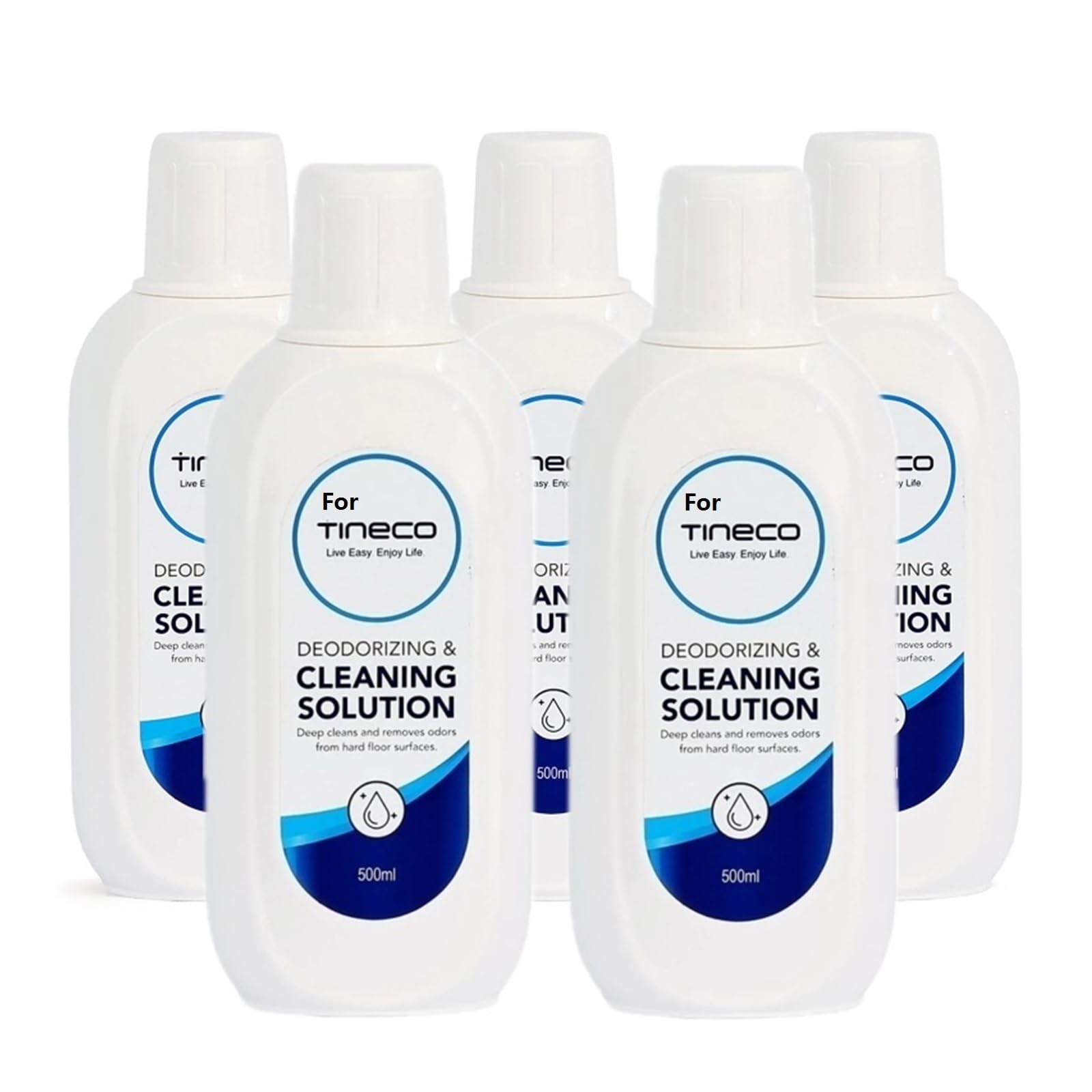 Liquido Detergente for Accessori for Aspirapolvere Robot da 500 Ml, Compatibile con Tineco Floor One S7/S5/S3/S6/S7 PRO La Soluzione Detergente di Tutte Le Serie(5bottl)