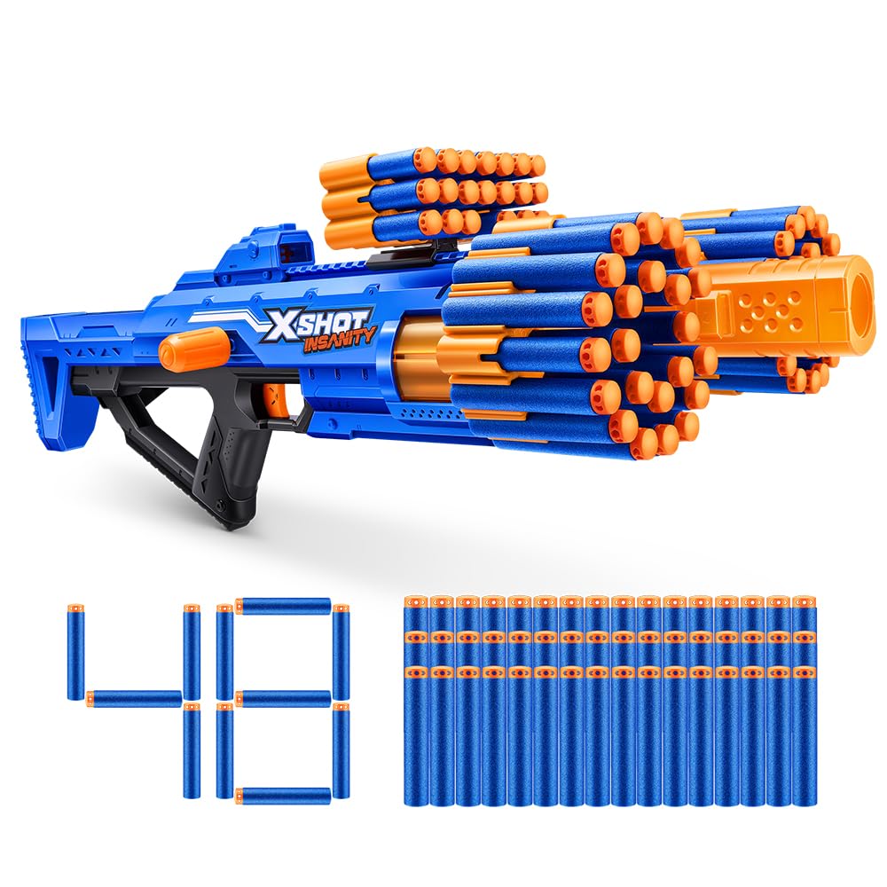 Lancador com 48 dardos - Xshot Insanity - Berzerko - Candide