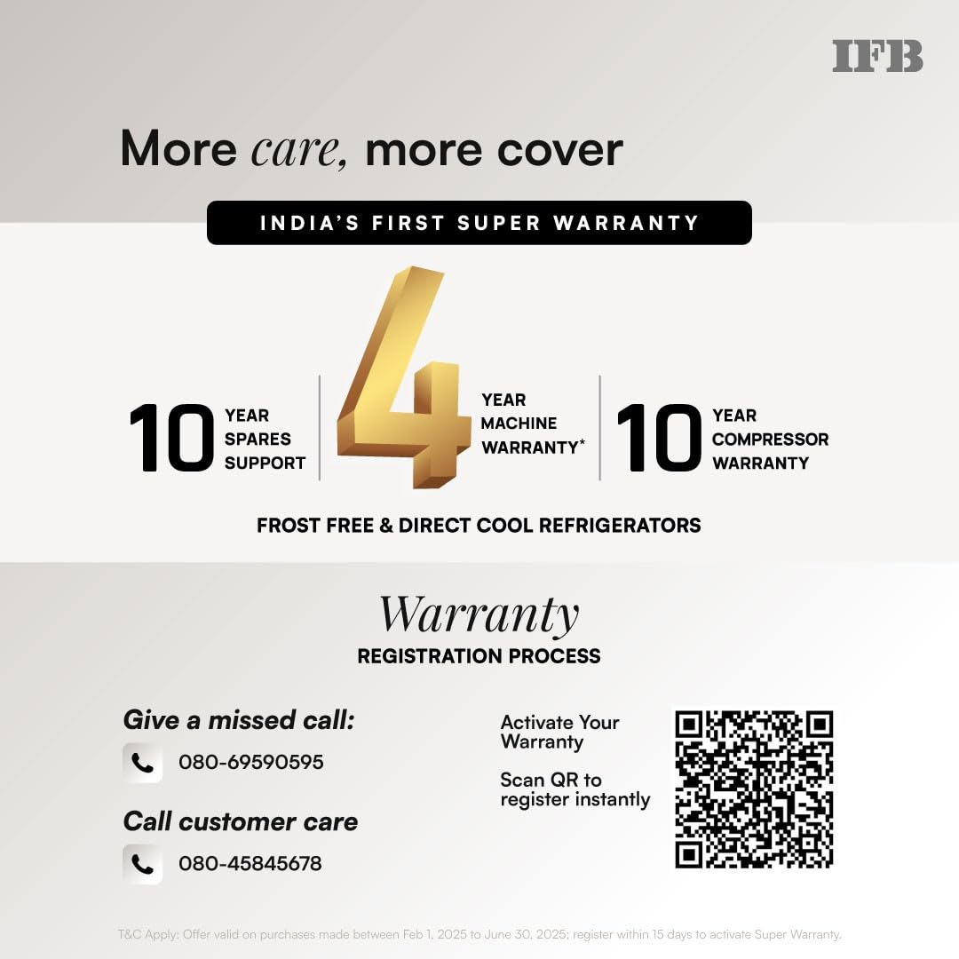 IFB 197L Refrigerator - 5 Star Energy Efficient -13