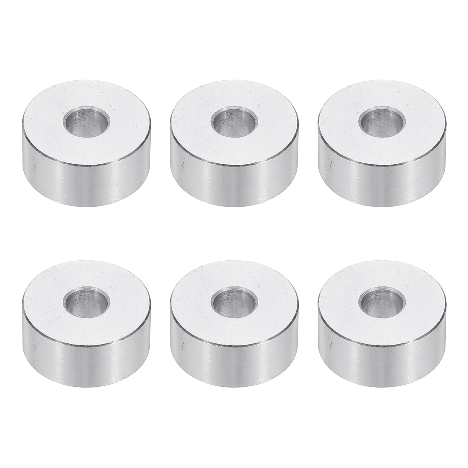 PATIKIL M6 Aluminum Spacers, 6pcs 1/4" x 3/4" Round Metal Spacers for 1/4 or M6 Screw Bolts