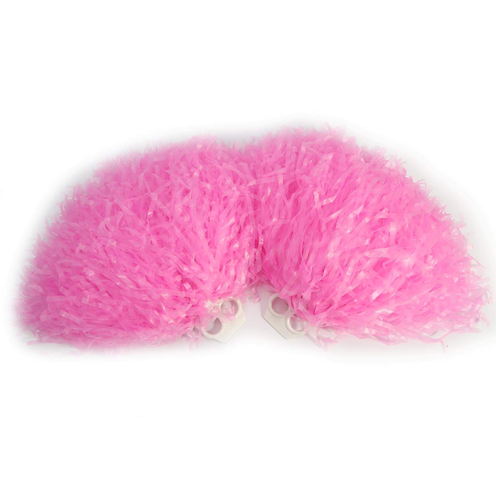 2 PCS Pom Poms Cheerleader, Metallico Cheerleading Pompons Pallina di Fiori, PON PON di Plastica per Cheerleader Set di PON PON da Ballo, per Sport Danza Allegria Pompon di Plastica (Viola e