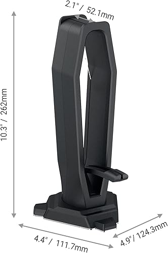 Miniatura 7 de Soporte para auriculares de PC Gaming Soporte para auriculares con mouse Bungee Soporte de auriculares de escritorio Accesorios para juegos (2 en 1,