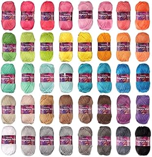 JubileeYarn Amigurumi Select Yarn - Baby Weight Acrylic - Every Color - 40 Skeins