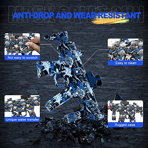 Vasvarn Gel Ball Blaster, Splat Gun Automatic Mp5 Toy Gun With 40,000 Gel Ball, Splatter Ball Blaster For Orbeez Gun Shooting Games Age 12+（Blue） #TOP3