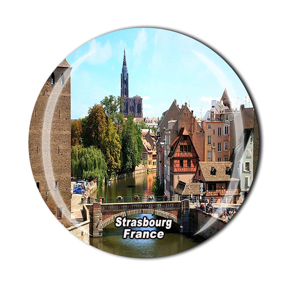 Calamita 3D Strasburgo Francia – Magnete Da Frigo In Resina, Souvenir Da Viaggio, Regalo Originale - 4