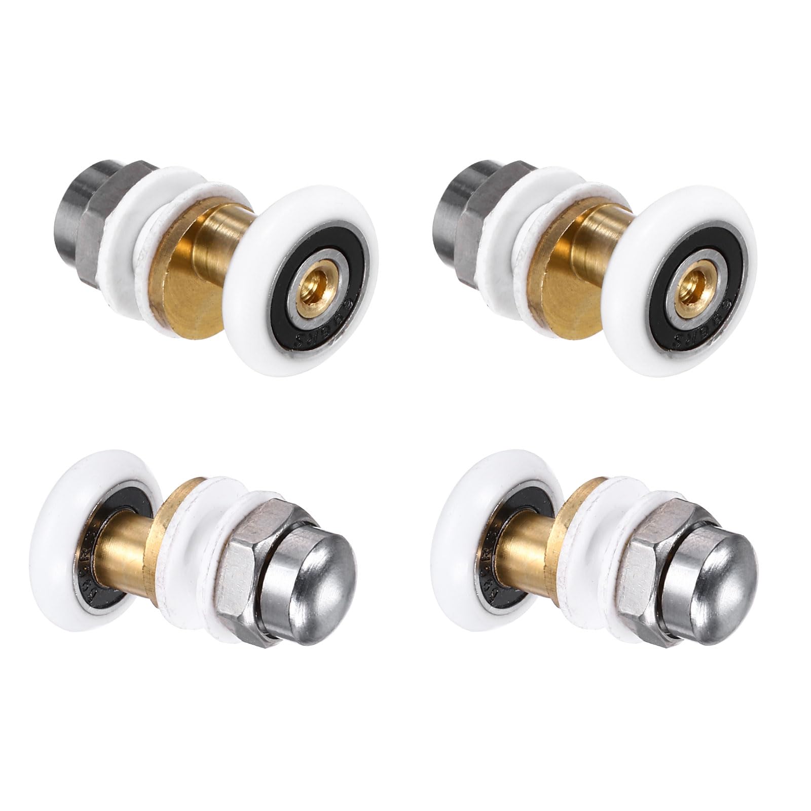 Rodillos para puerta de ducha de 20mm repuestos para arreglar mamparas de vidrio atascadas blanco