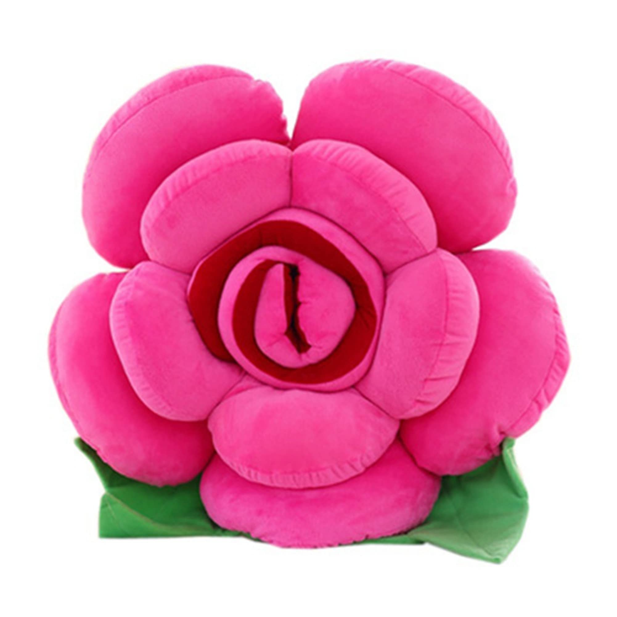 Pluszowa poduszka, podłogowa na krzesło ozdobna do rzucania sofę (40 CM, czerwona)(Rose,40CM)