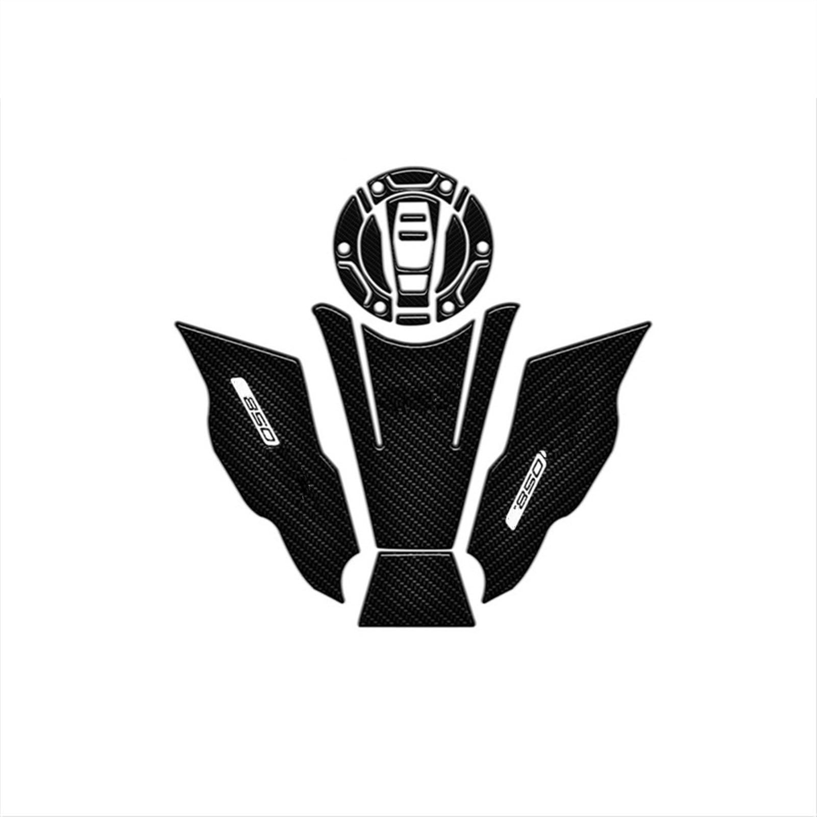 Motorcycle Tank Pad Decal Side Traction Sticker for F750GS F 750GS F850GS 850GS 2018 2019 Carbon-Look(Color24)