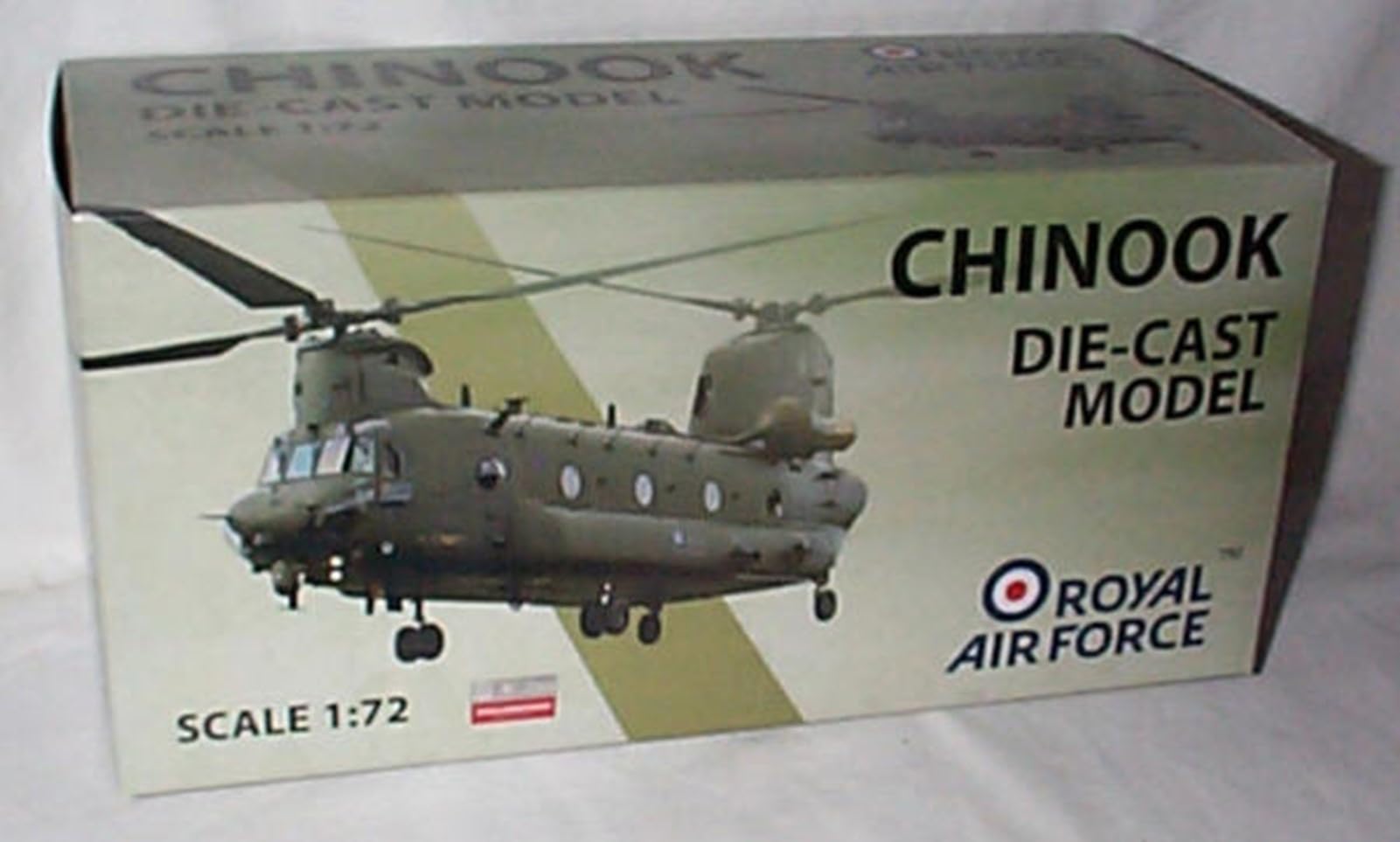 atlas editions Humatt RAF Boeing CH-47 Chinook aircraft 1.72 scale diecast model