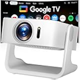 ELEPHAS 4K Smart Projector with WiFi and Bluetooth - Compatible with Google TV, Netflix, Prime Video, YouTube, Dolby Audio, Auto Focus & Keystone, 270° Rotatable, Video Projector for Indoor/Outdoor