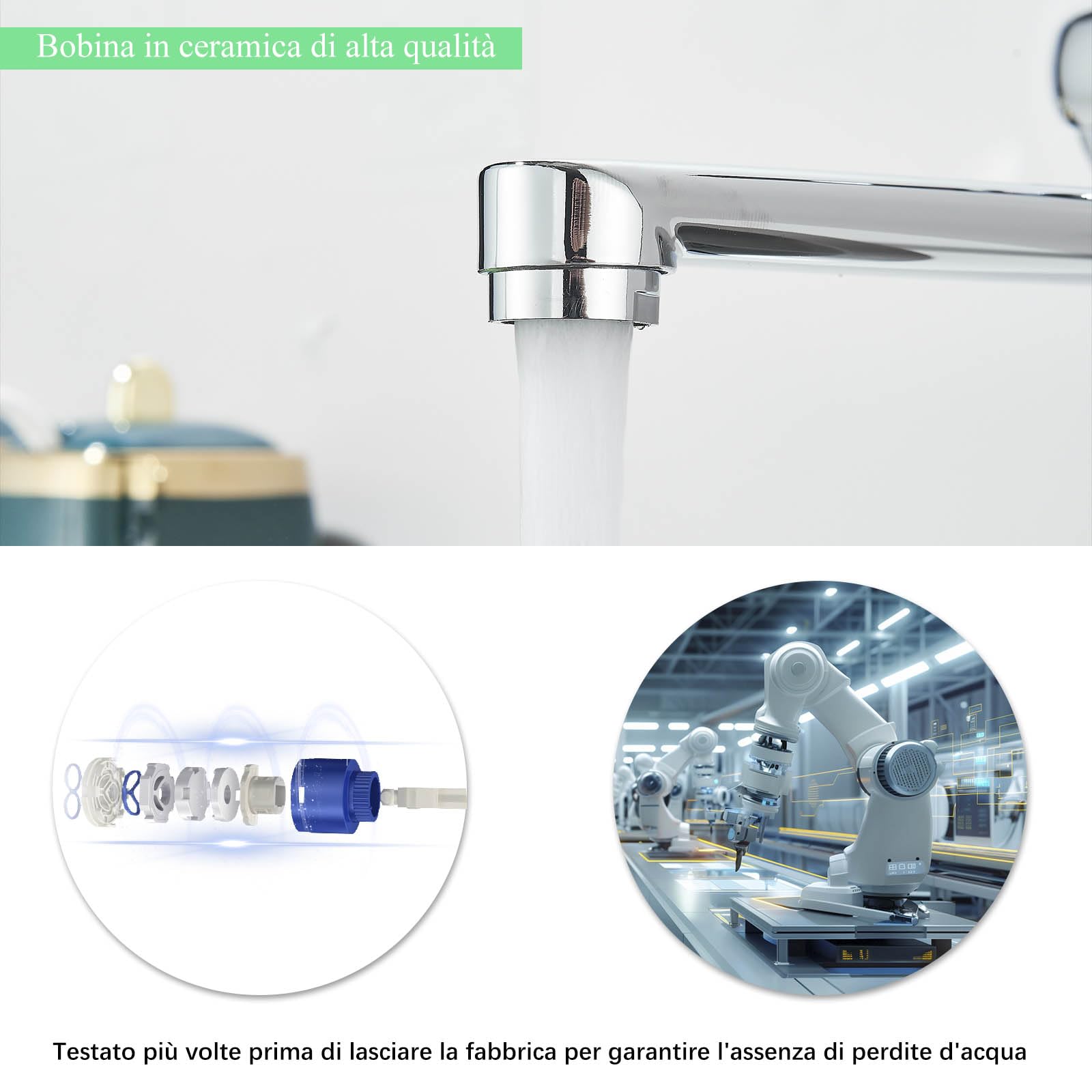 Mezclador de pared para fregadero, mezclador de cocina galvánico, mezclador monomando de cocina, boca ajustable